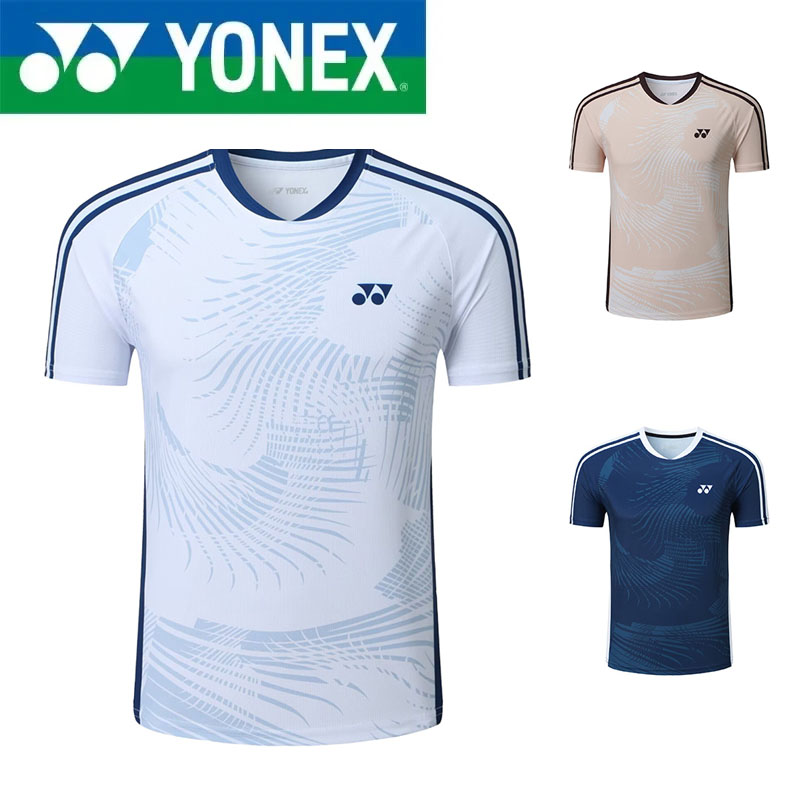 Badminton Jersey - เสื้อแบดมินตัน YONEX สำหรับนักเรียนชายและหญิง เสื้อแข่งขันแห้งเร็ว เสื้อกีฬาแขนสั้นสำหรับการฝึกซ้อม