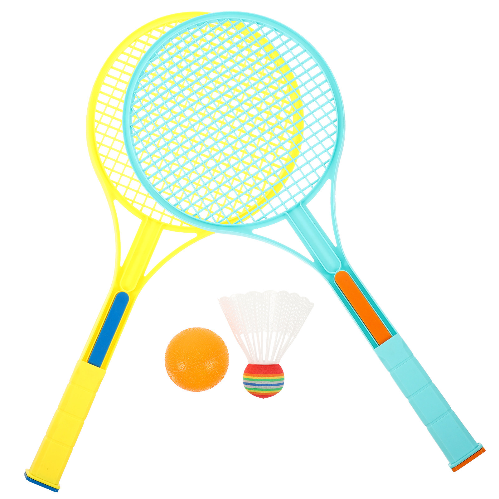 Badminton Kids - 1 ชุดชุดไม้แบดมินตันสำหรับเด็กอายุ 3 ปีขึ้นไป ฝีมือประณีต สายรัดแน่น