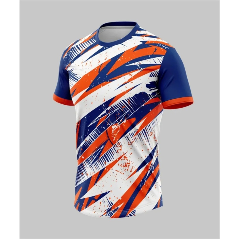 Badminton Jersey - เสื้อกีฬาเทนนิสแบดมินตันฟุตบอลฤดูร้อนสำหรับผู้ชายที่พิมพ์แบบ 3 มิติ เสื้อแขนสั้นสำหรับเด็กที่แห้งเร็วและระบายอากาศได้ดี