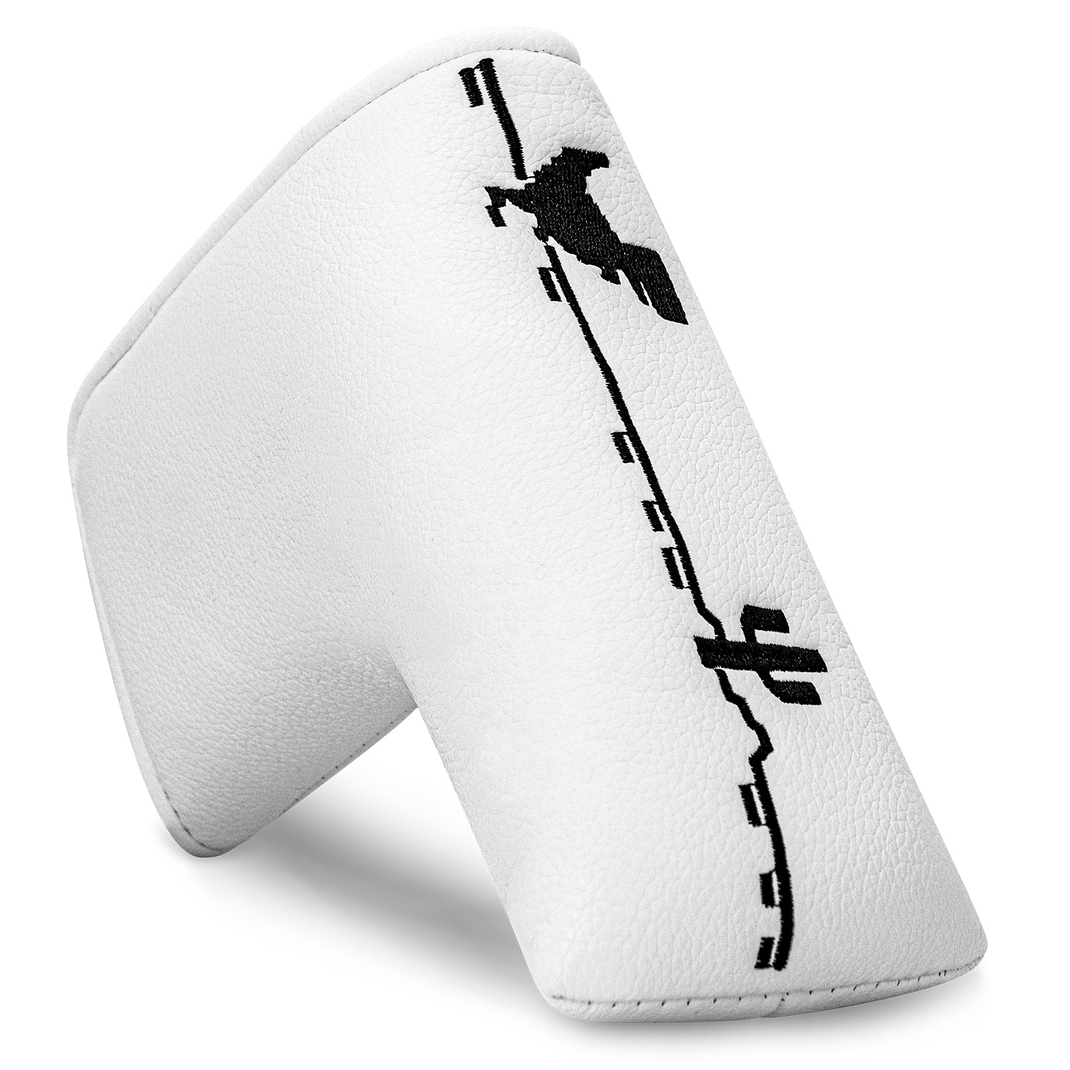 Badminton Club - ฝาครอบพัตเตอร์กอล์ฟลายไดโนเสาร์และกระดูกไขว้ - ใช้ได้กับหัวแบบ Blade, ฝาครอบหัวแบบมีซับในนุ่ม, อุปกรณ์เสริมไม้กอล์ฟที่ทนทาน