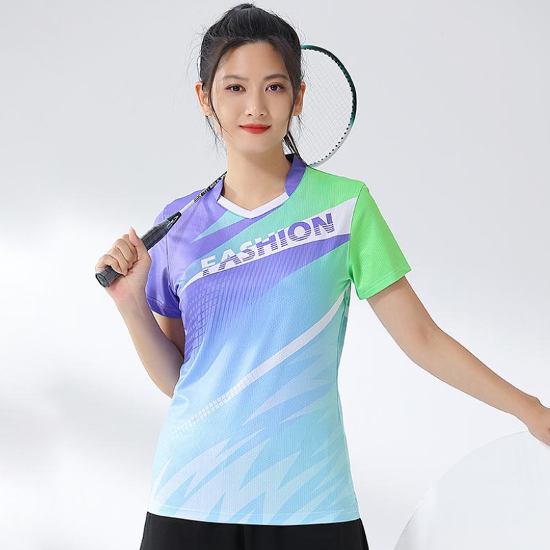 Badminton Jersey - ชุดเล่นกอล์ฟ Kaus Bulu tangkis สำหรับผู้หญิงเครื่องแบบลายกีฬาปิงปองแห้งเร็วเสื้อเจอร์ซีย์เล่นปิงปองวอลเลย์บอลขายดี