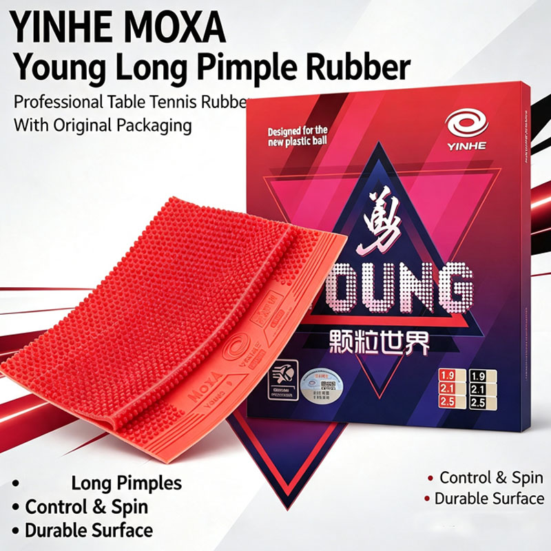 Badminton Single - ยางปิงปอง YINHE YOUNG Long Pips-Out รุ่นดั้งเดิม