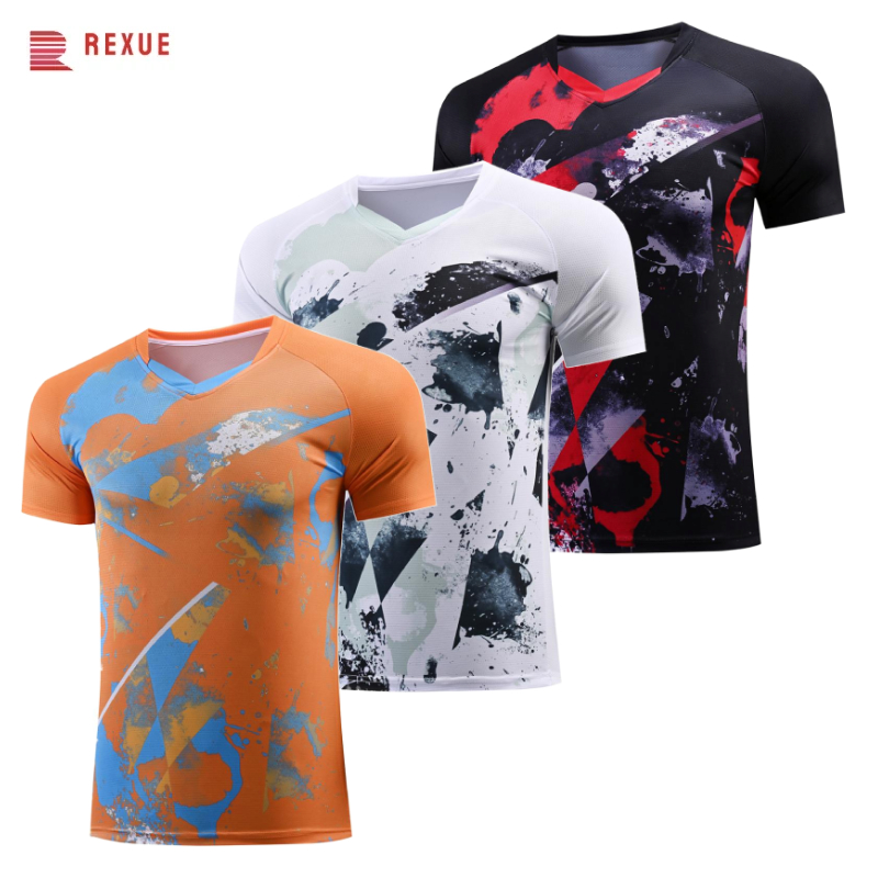 เสื้อปิงปองคอวีสำหรับผู้ชายและ - Badminton Jersey บทวิจารณ์และราคา