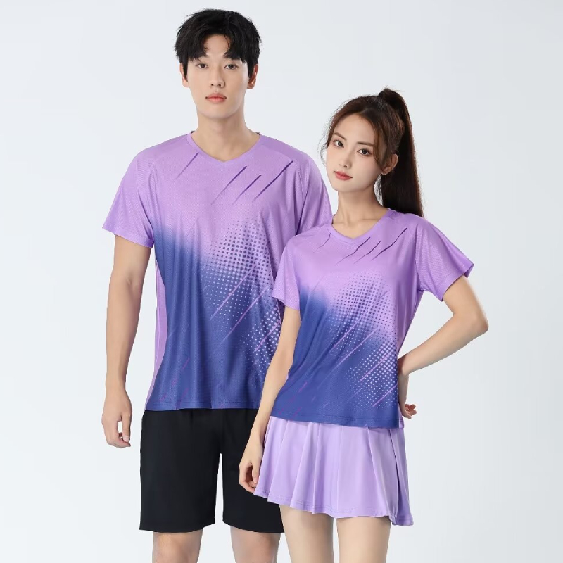 เสื้อยืดเทเบิลเทนนิสแบบยูนิเซ็ - Badminton Jersey บทวิจารณ์และราคา