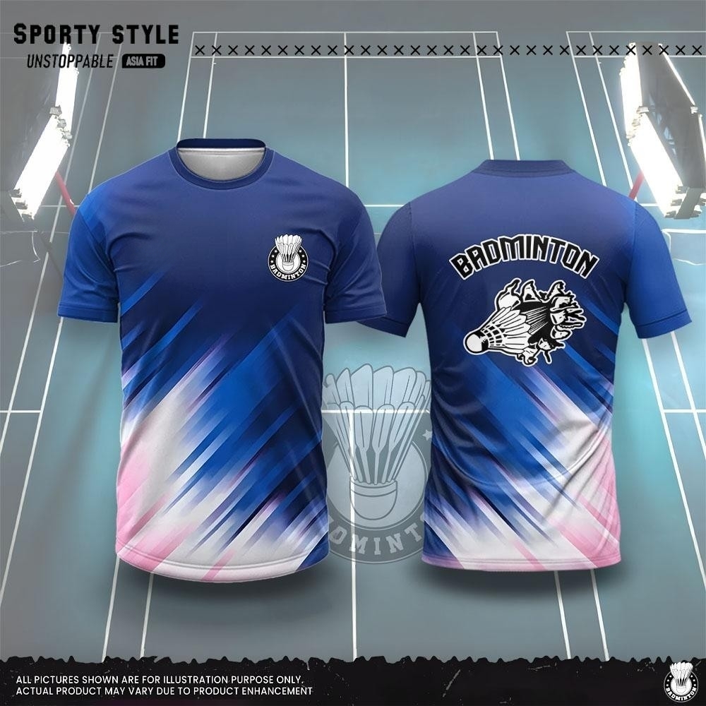 เสื้อยืดผู้ชายแฟชั่นลายพิมพ์ 3 - Badminton Jersey บทวิจารณ์และราคา