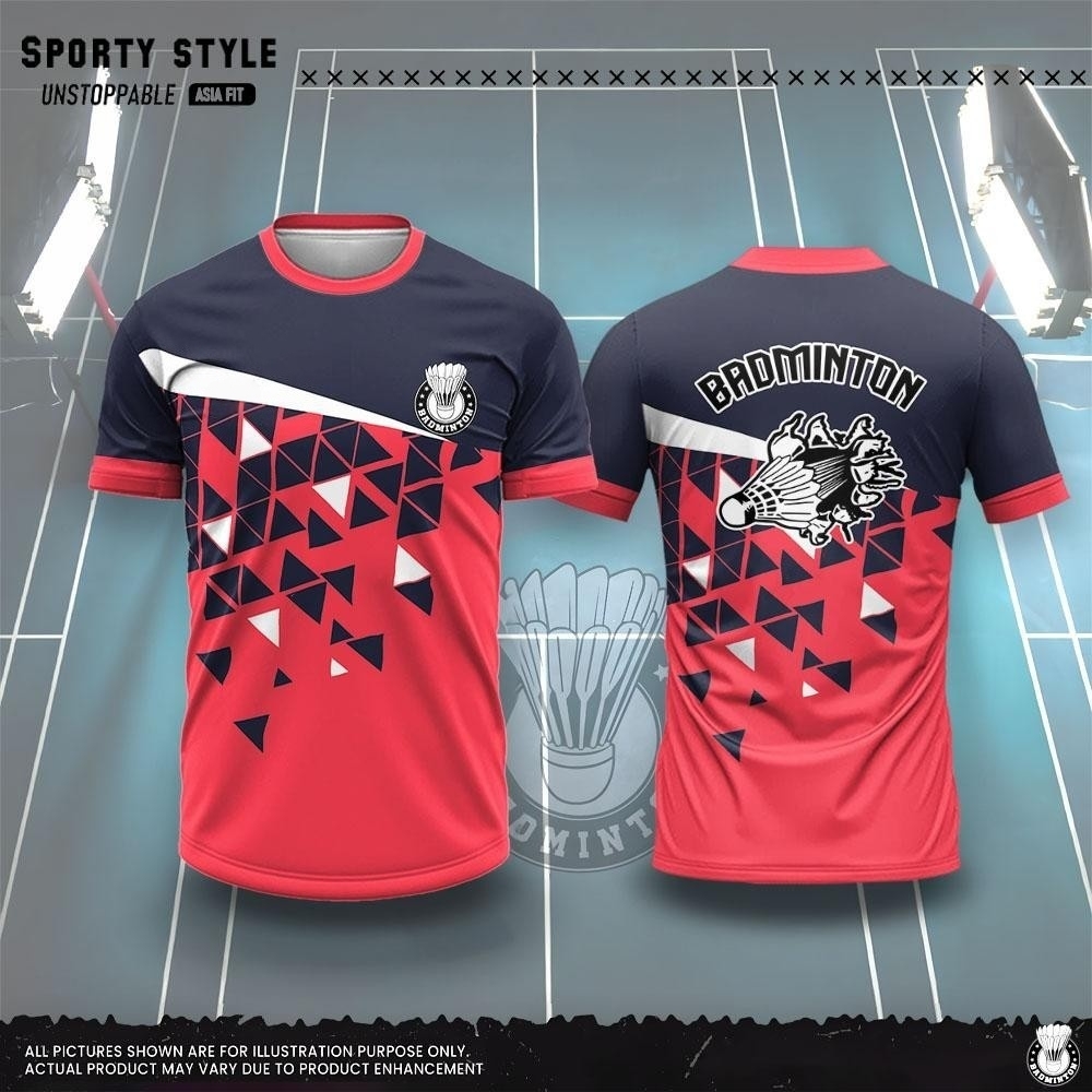 เสื้อยืดผู้ชายแฟชั่นลายพิมพ์ 3 - Badminton Jersey บทวิจารณ์และราคา
