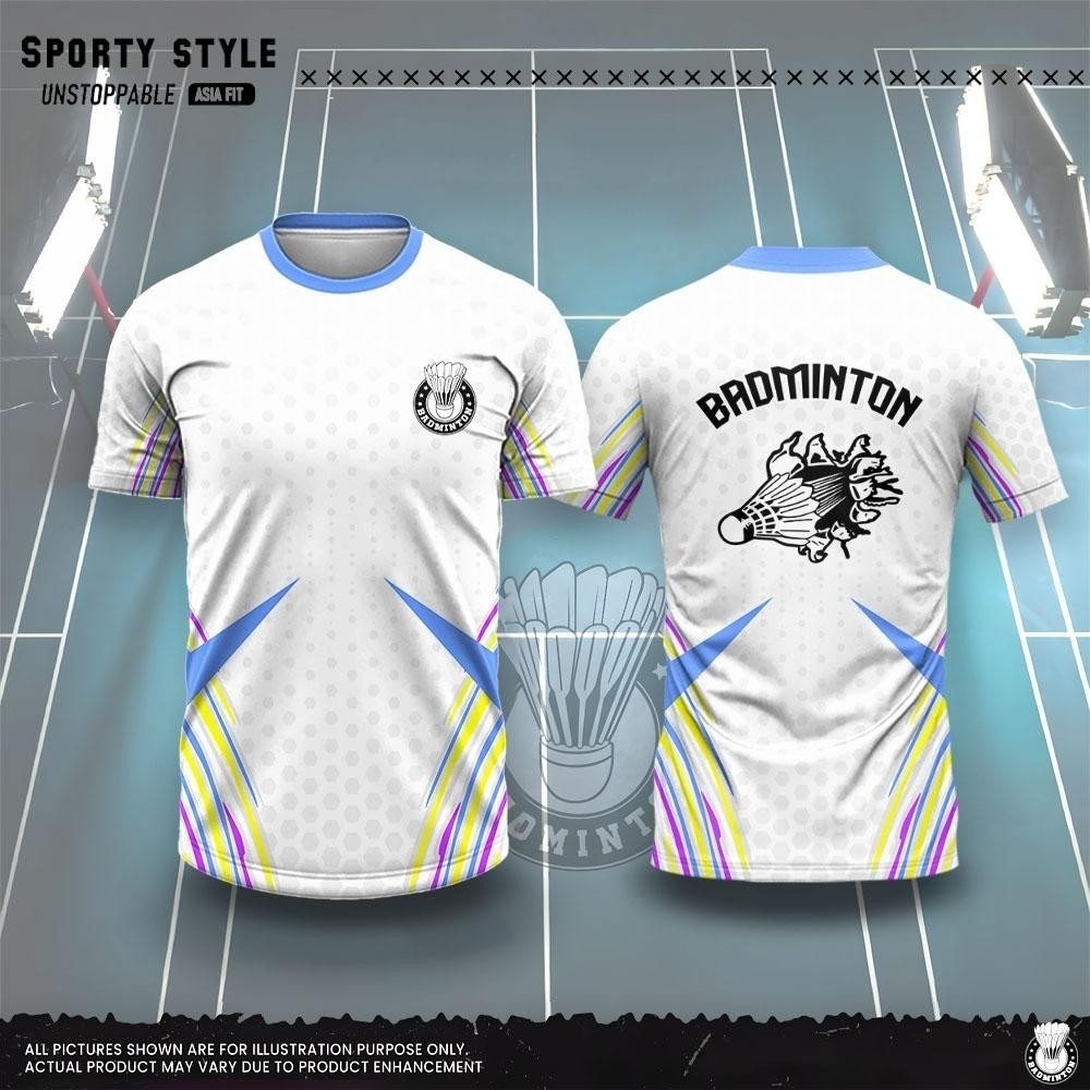 เสื้อยืดผู้ชายแฟชั่นลายพิมพ์ 3 - Badminton Jersey บทวิจารณ์และราคา