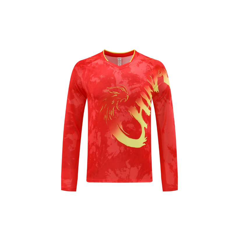 China Dragon แขนยาวตารางเทนนิส - Badminton Jersey บทวิจารณ์และราคา
