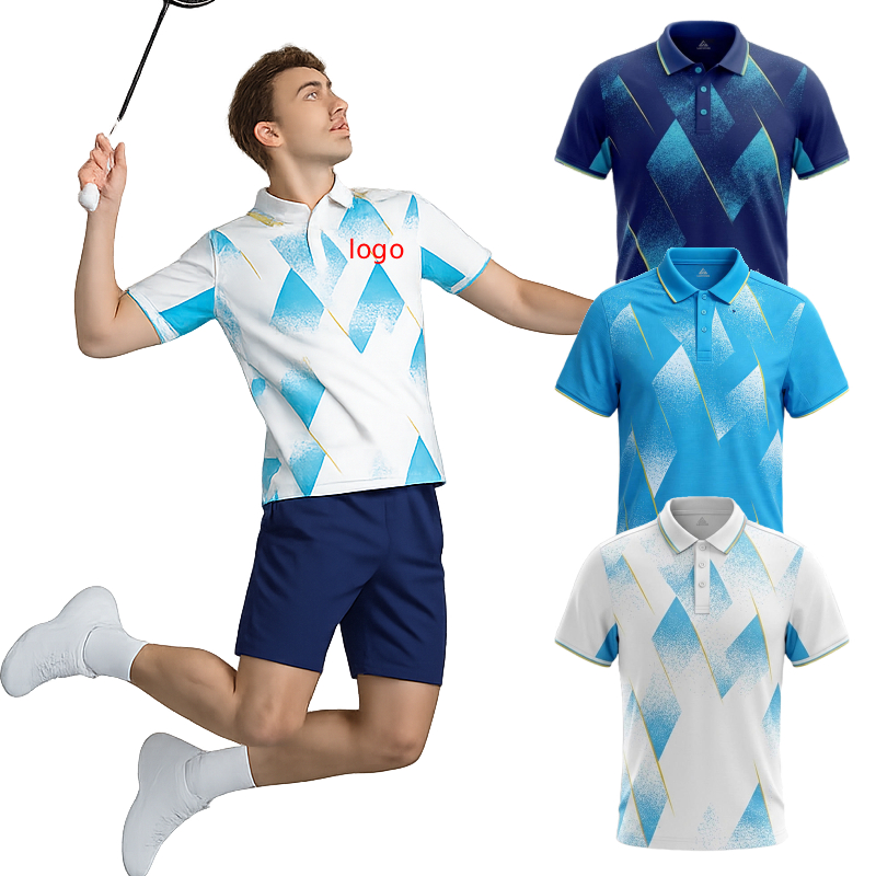 เสื้อโปโลแบดมินตันชาย ปักโลโก้ - Badminton Jersey บทวิจารณ์และราคา