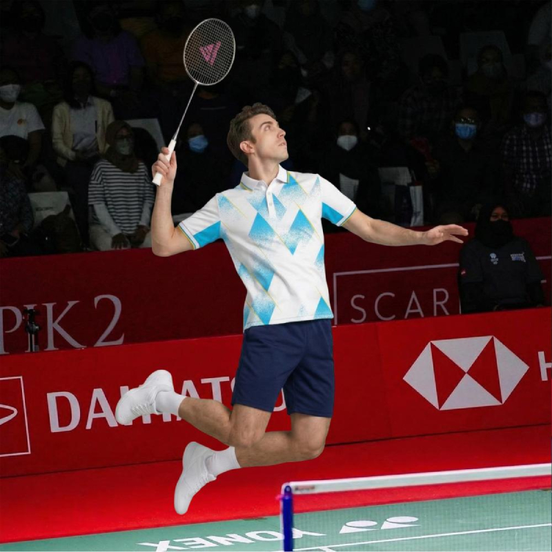 เสื้อโปโลแบดมินตันชาย ปักโลโก้ - Badminton Jersey บทวิจารณ์และราคา